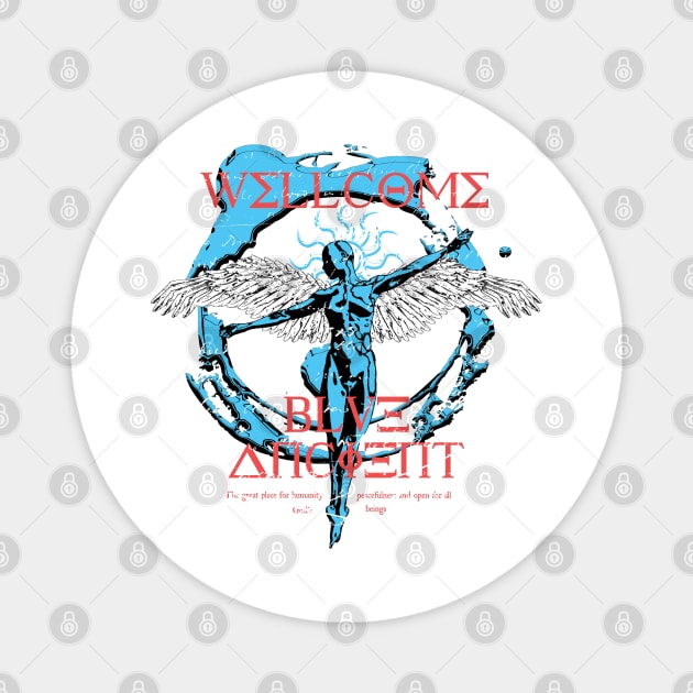 Blue Anceint is Coming Magnet by TokyoDream.store